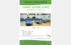 TOURNOI INTERNE JEUNES