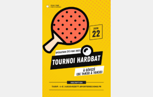 Opération Été Ping 2022 / Tournoi Hardbat