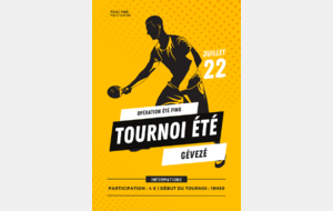 Tournoi Été / Vendredi 22 Juillet